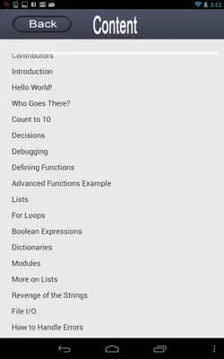 Python Programming in a day android App screenshot 2